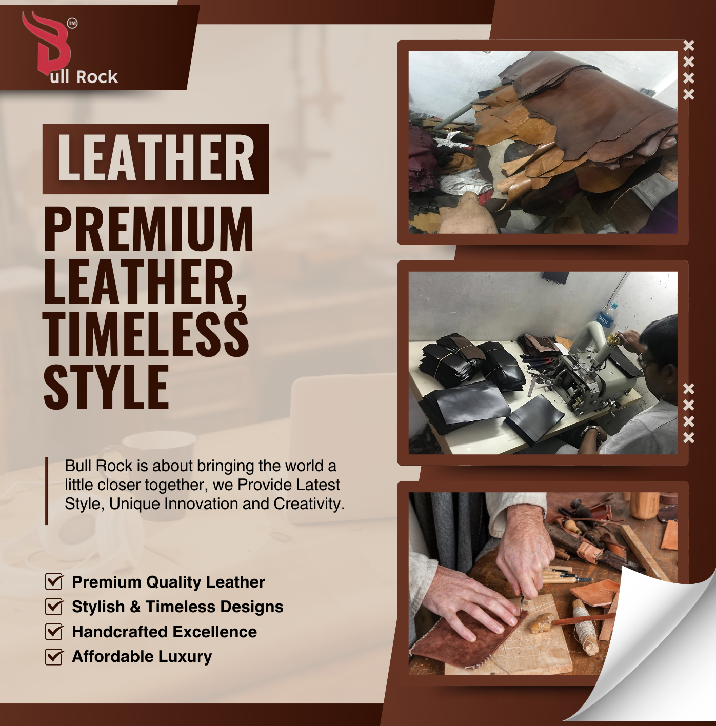 Premium handcrafted leather