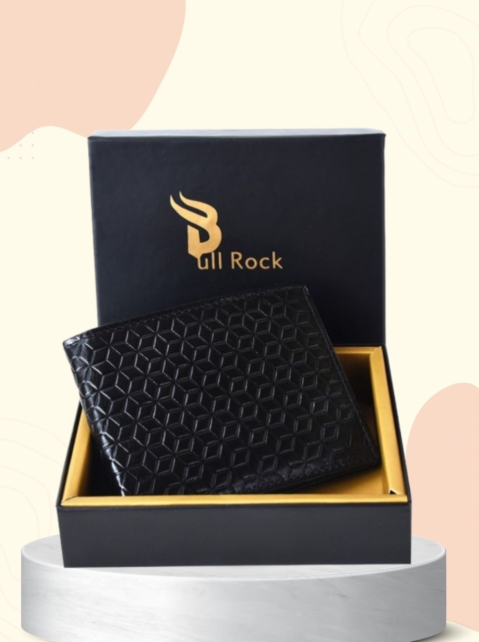 Croco Effect Leather Wallet for Men