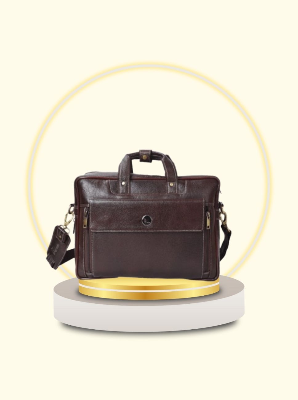 Brown Messenger Laptop Bag 