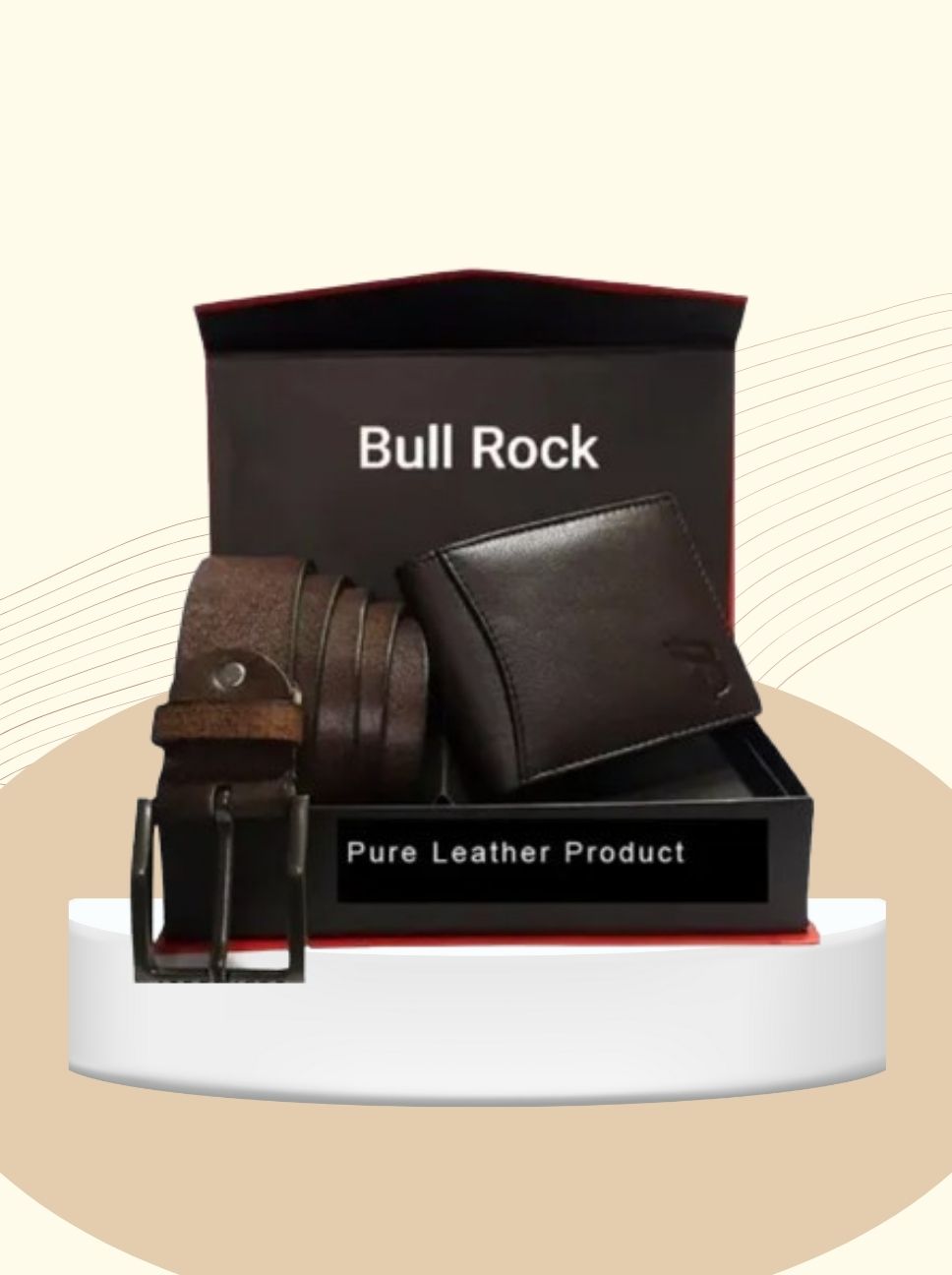 Prime Style Leather Belt and Wallet Gift Combo Set