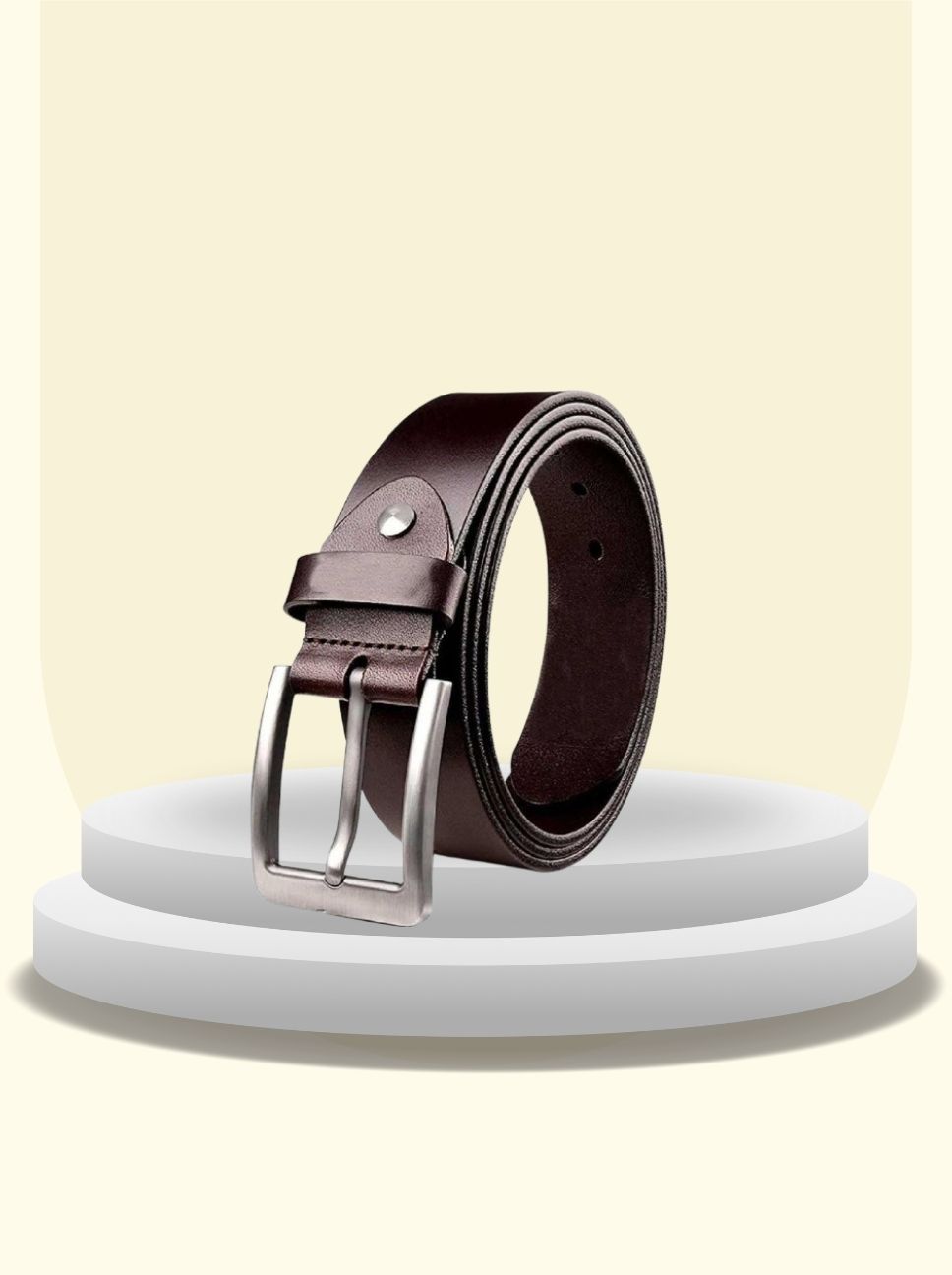 LEATHER BELT & WALLET COMBO GIFT SET FOR MEN