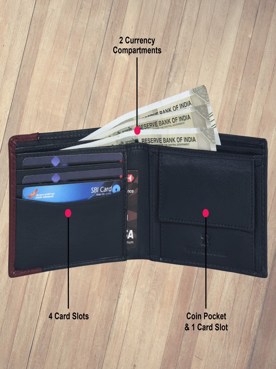 STYLISH MEN'S BLACK WALLET