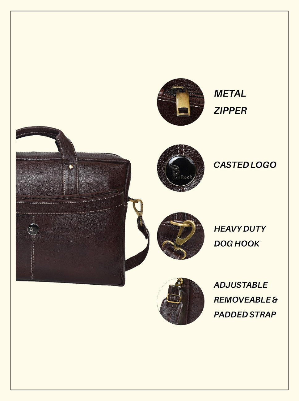 MEN BROWN MESSENGER BAG
