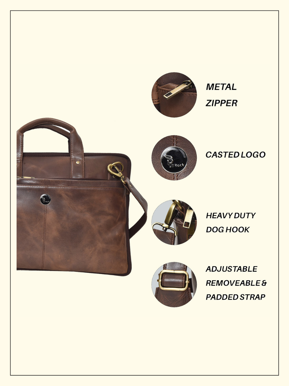 LEATHER LAPTOP BAG