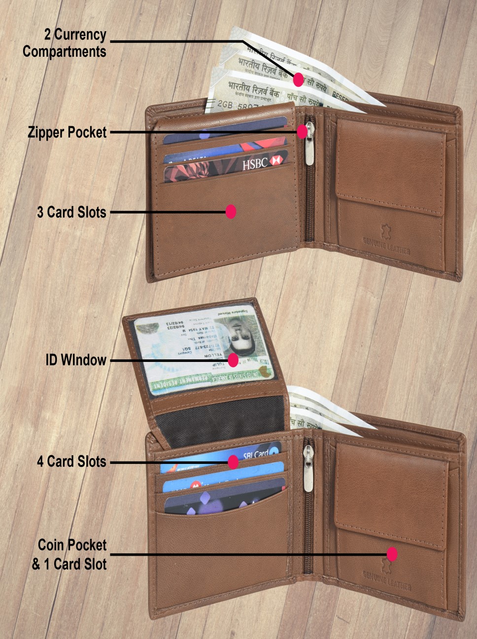 LEATHER WALLET FOR MEN
