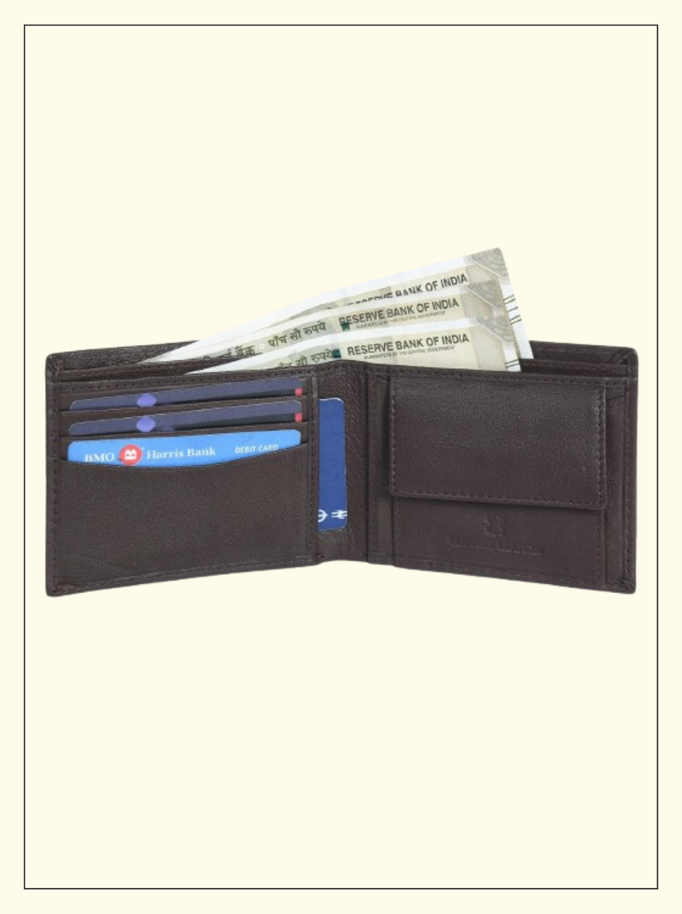 LEATHER BELT & WALLET COMBO GIFT SET FOR MEN