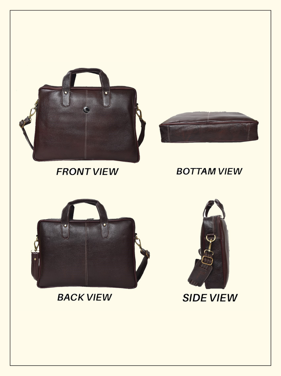 BROWN LAPTOP BAG