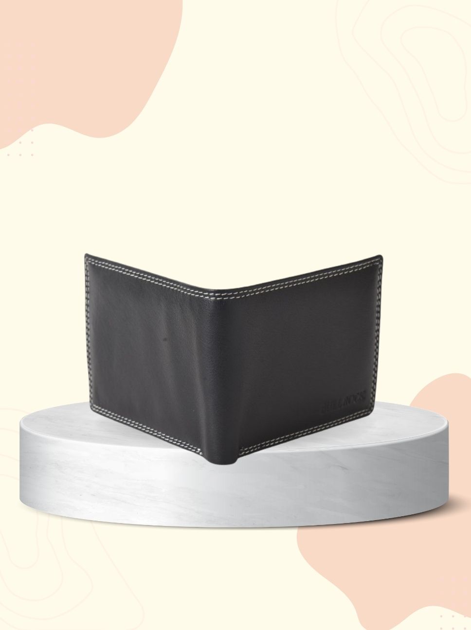 CLASSIC STITCH LEATHER WALLET – MATTE BLACK