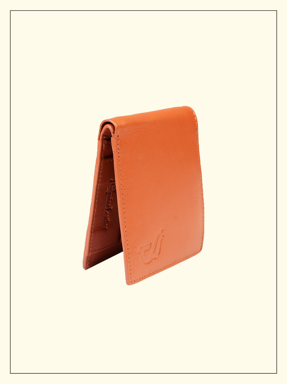 GENUINE TAN LEATHER WALLET – MINIMAL EDITION