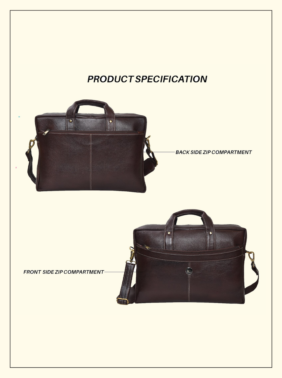 MEN BROWN MESSENGER BAG